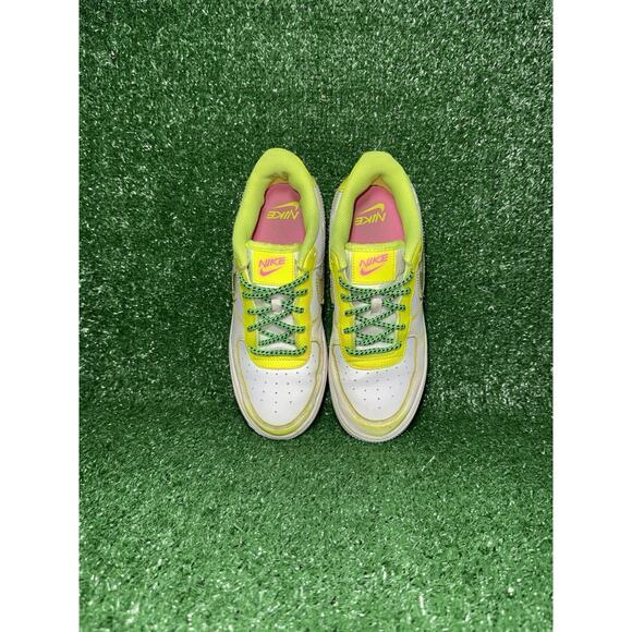 Nike Air Force 1 '07‎ Women's Size 7 Volt Green White Athletic Shoes Sneakers - Picture 5 of 9